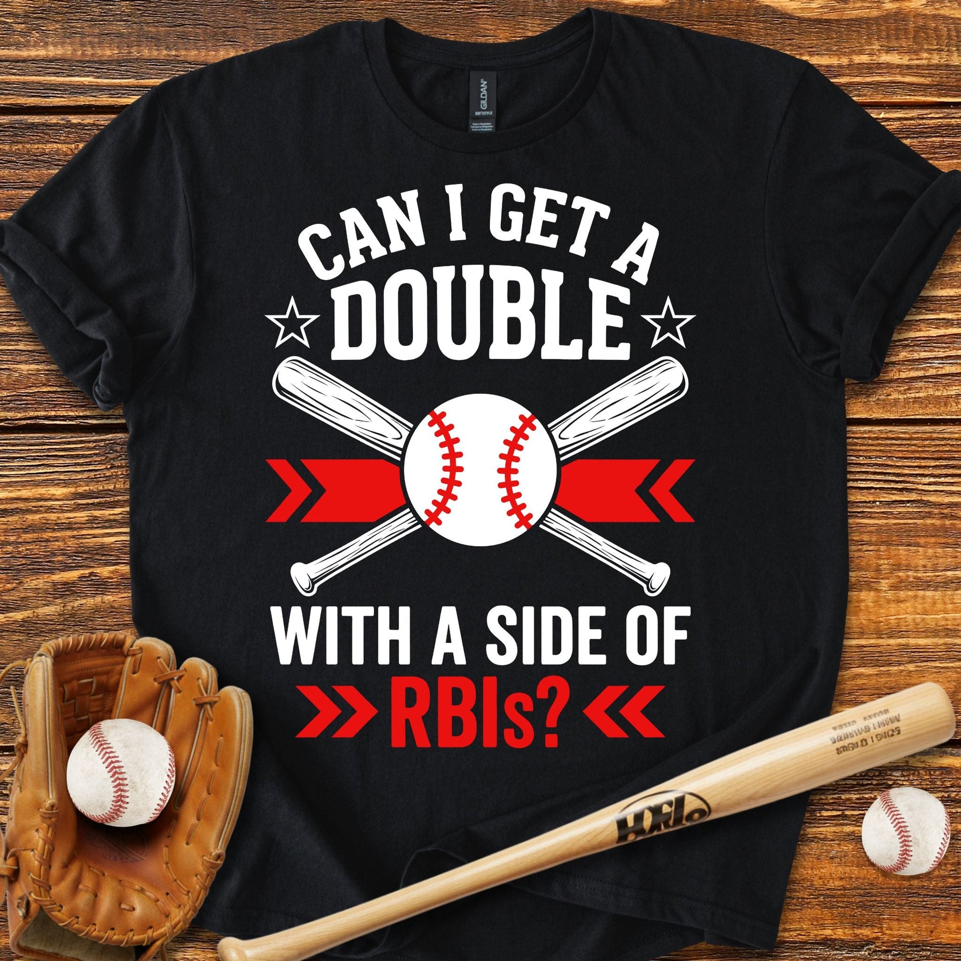 Side Of Rbis Baseball T-shirt - HomeRun PrintsT-Shirt