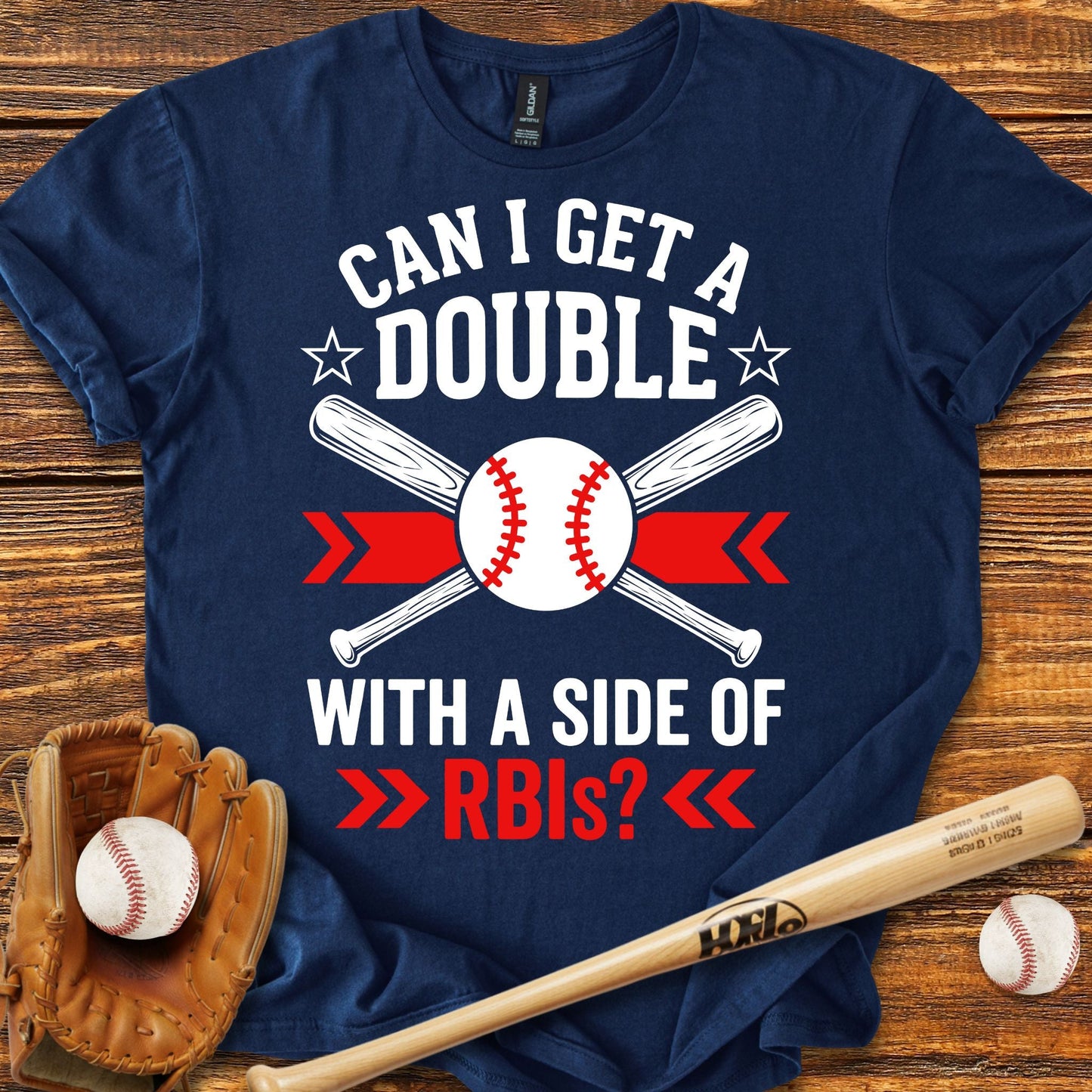 Side Of Rbis Baseball T-shirt - HomeRun PrintsT-Shirt