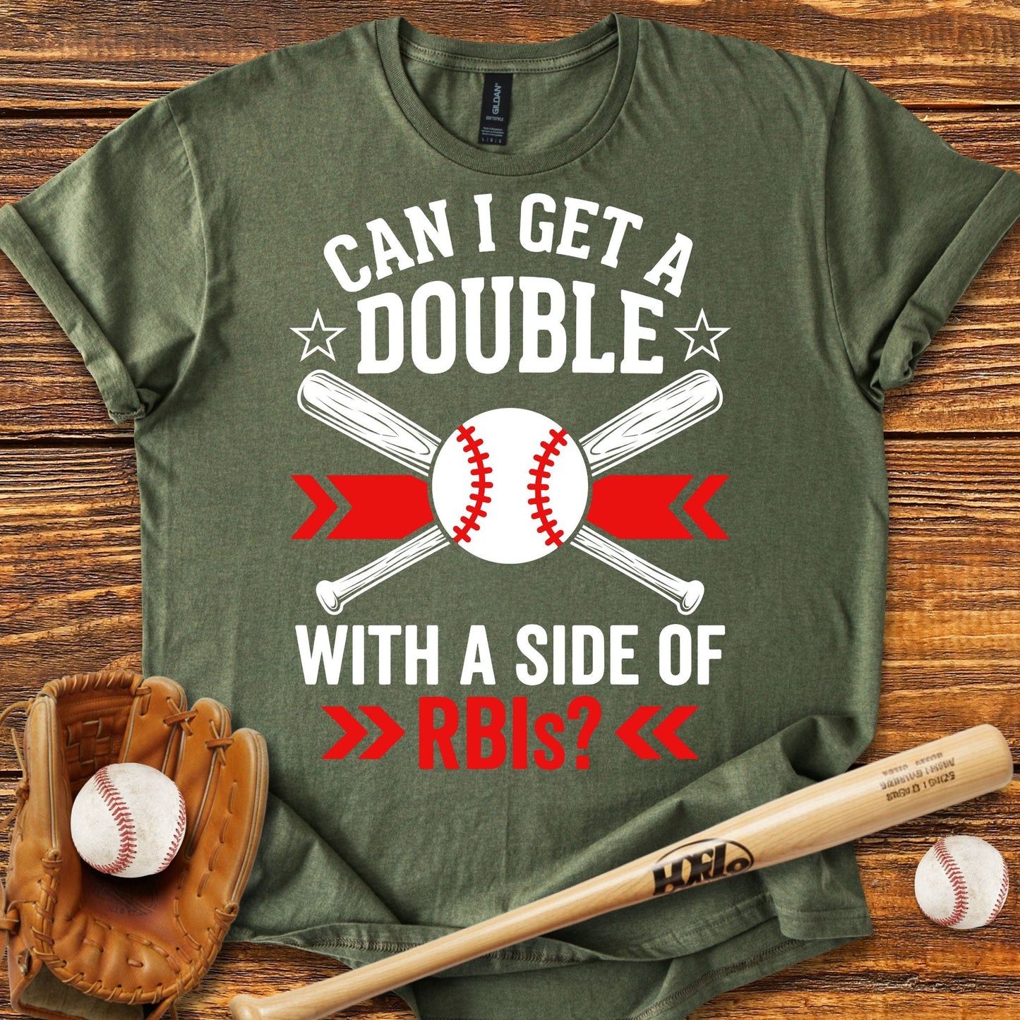 Side Of Rbis Baseball T-shirt - HomeRun PrintsT-Shirt
