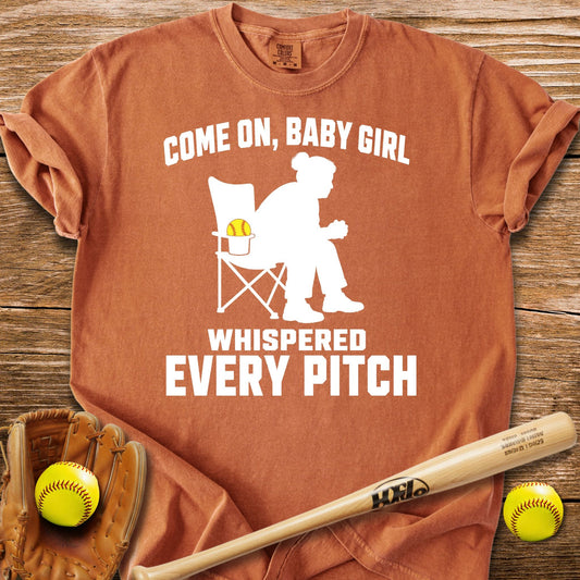 Sideline Chair Whispers T-Shirt - HomeRun PrintsComfort Colors