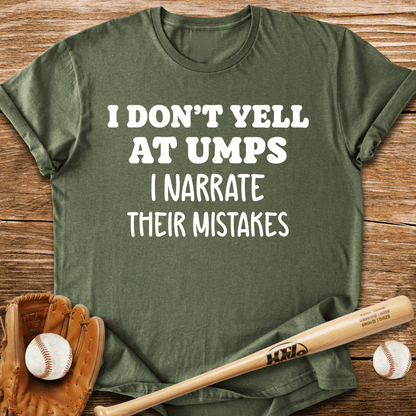 Sideline Umpire Critic T-Shirt - HomeRun PrintsT-Shirt