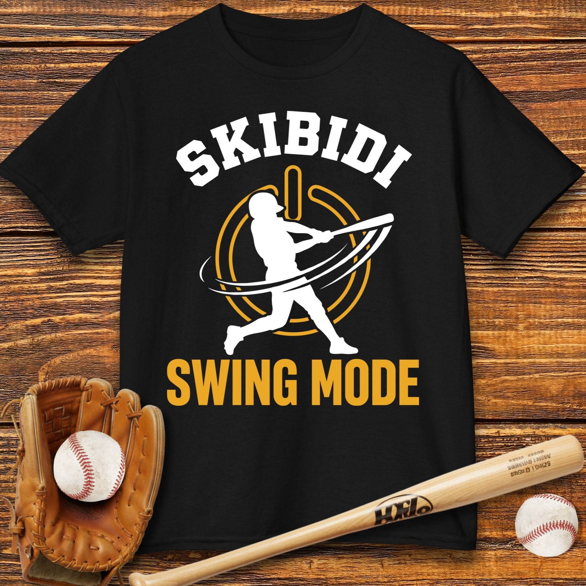 Skibidi Swing Mode Baseball Kids T-shirt - HomeRun PrintsKids clothes