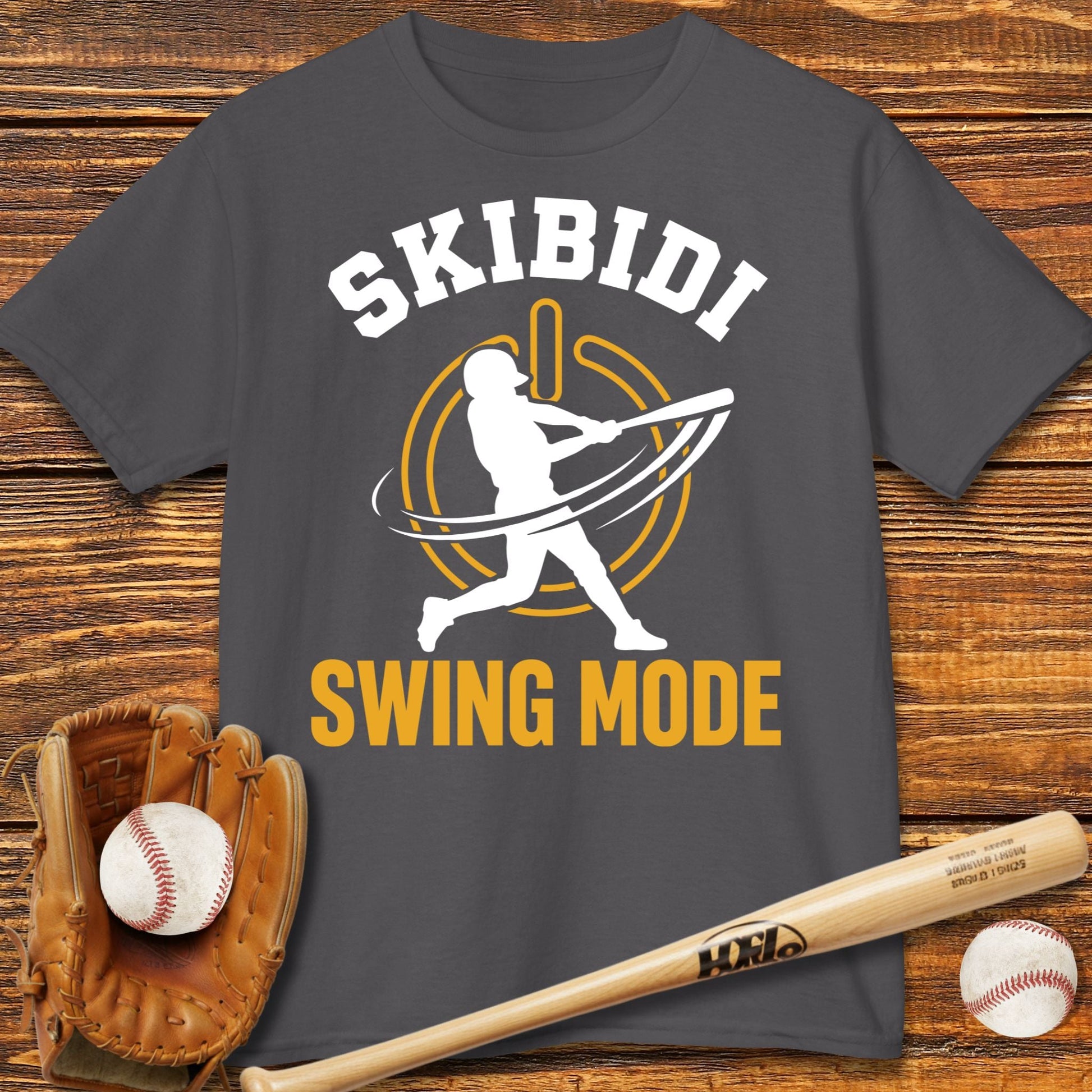 Skibidi Swing Mode Baseball Kids T-shirt - HomeRun PrintsKids clothes