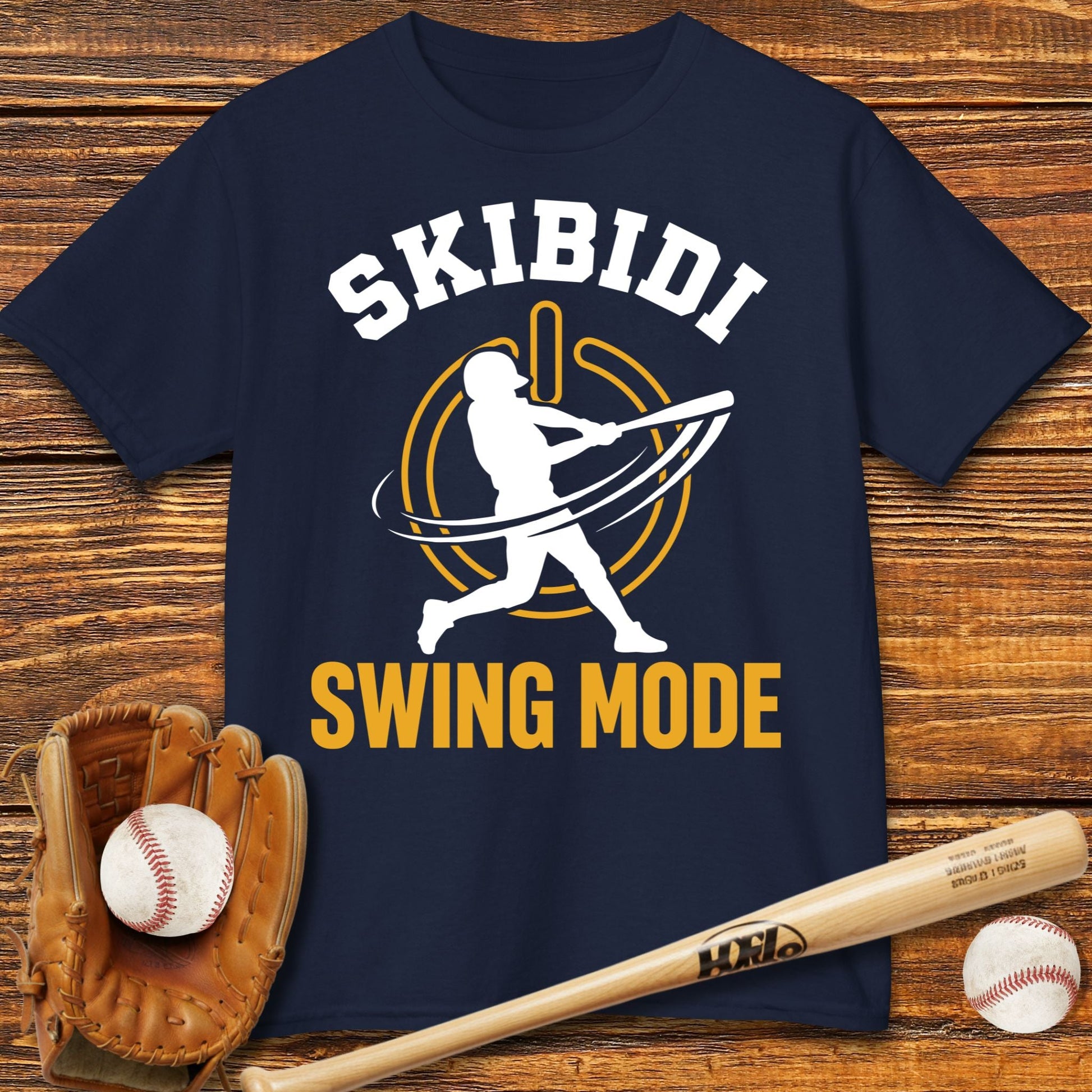 Skibidi Swing Mode Baseball Kids T-shirt - HomeRun PrintsKids clothes