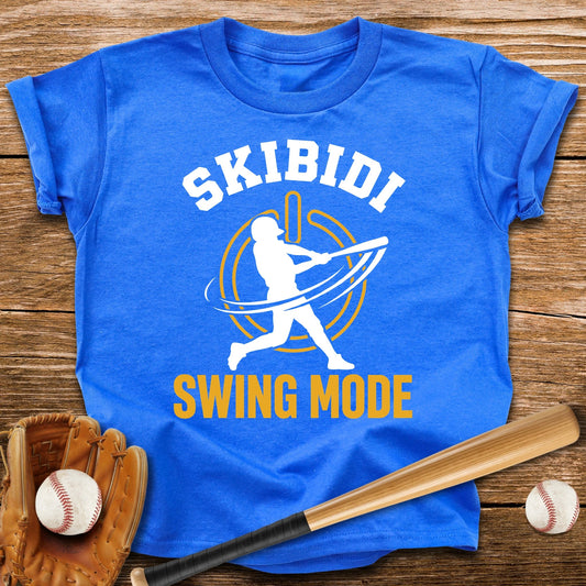 Skibidi Swing Mode Baseball Youth Tee - HomeRun PrintsKids clothes