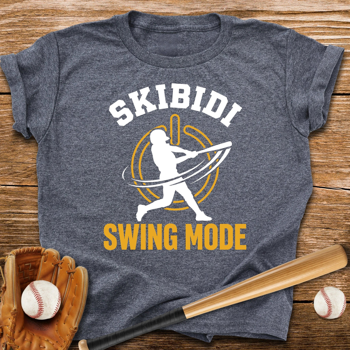 Skibidi Swing Mode Baseball Youth Tee - HomeRun PrintsKids clothes
