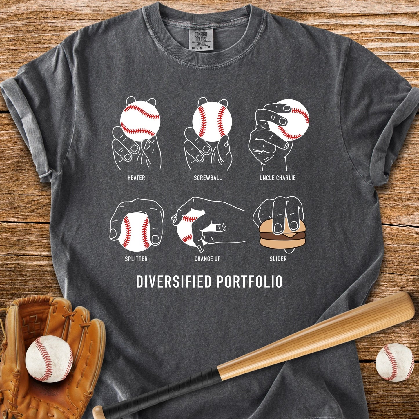 Slider Pitch Pun Grips - HomeRun PrintsComfort Colors