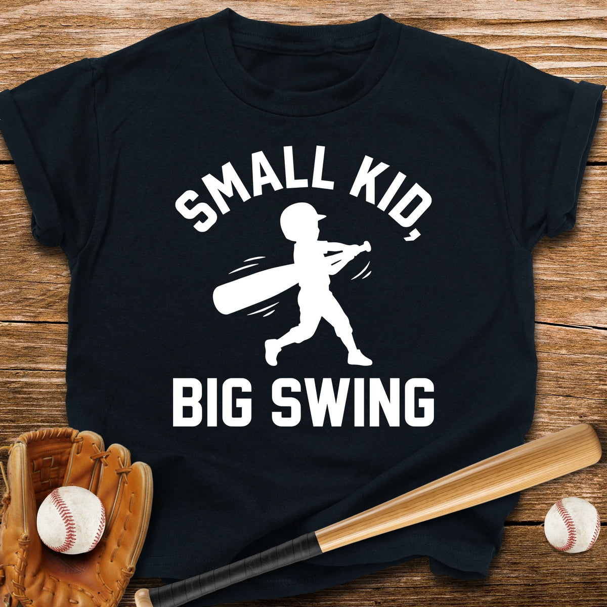 Small Kid Big Swing Youth Tee - HomeRun PrintsKids clothes