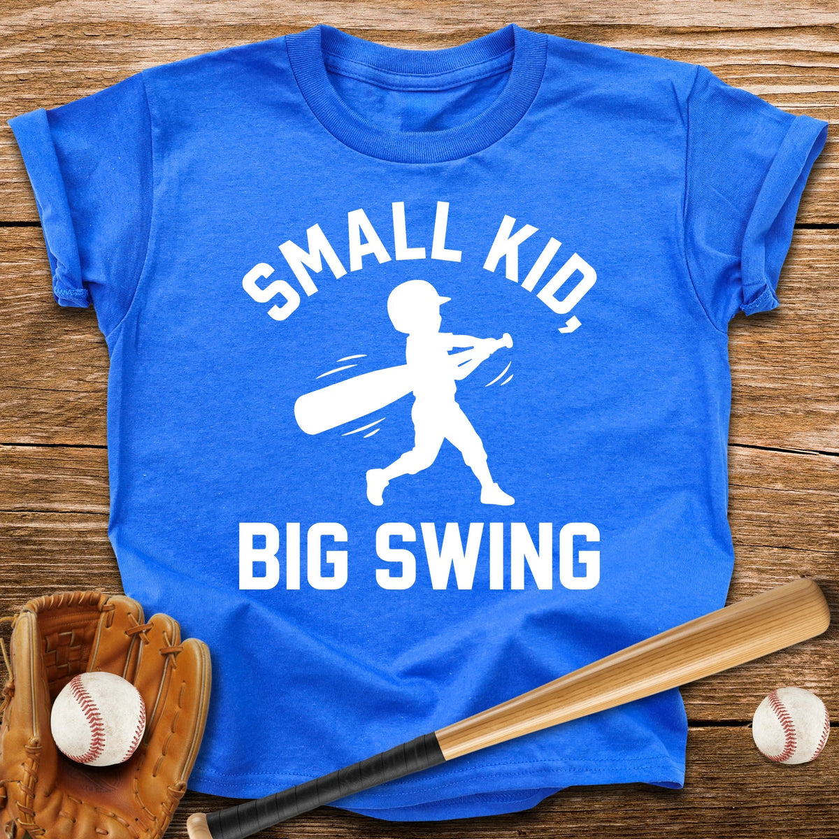 Small Kid Big Swing Youth Tee - HomeRun PrintsKids clothes