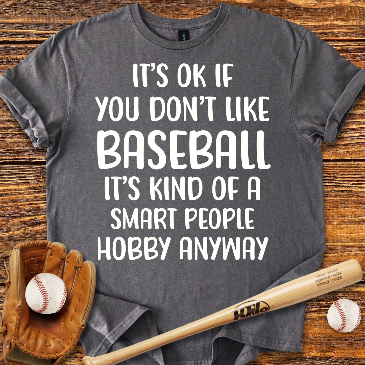 Smart People Baseball T-Shirt - HomeRun PrintsT-Shirt