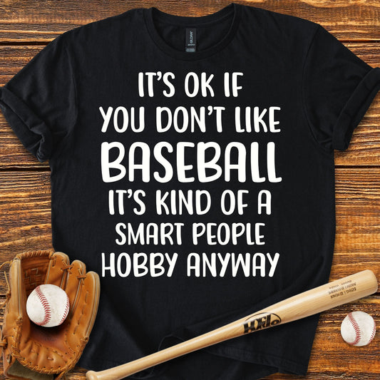 Smart People Baseball T-Shirt - HomeRun PrintsT-Shirt