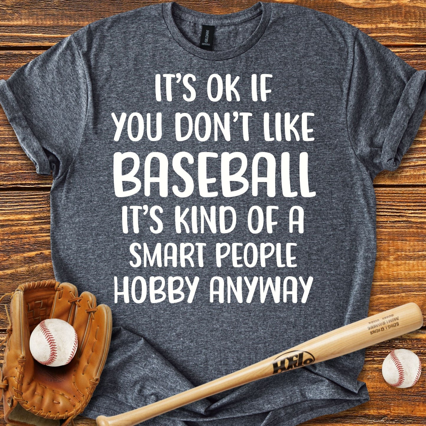 Smart People Baseball T-Shirt - HomeRun PrintsT-Shirt