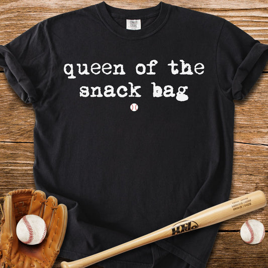Snack Bag Reigning Queen T-Shirt - HomeRun PrintsComfort Colors