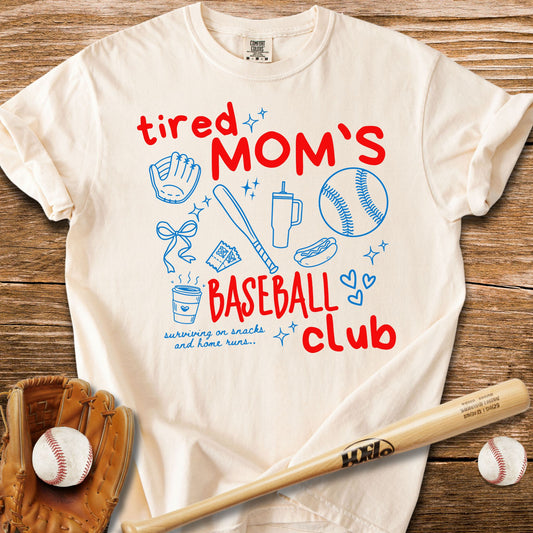 Snacks And Home Runs Mom T-Shirt - HomeRun PrintsComfort Colors
