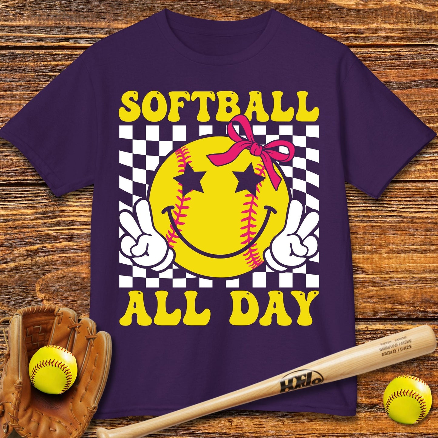 Softball All Day Kids T-shirt - HomeRun PrintsKids clothes