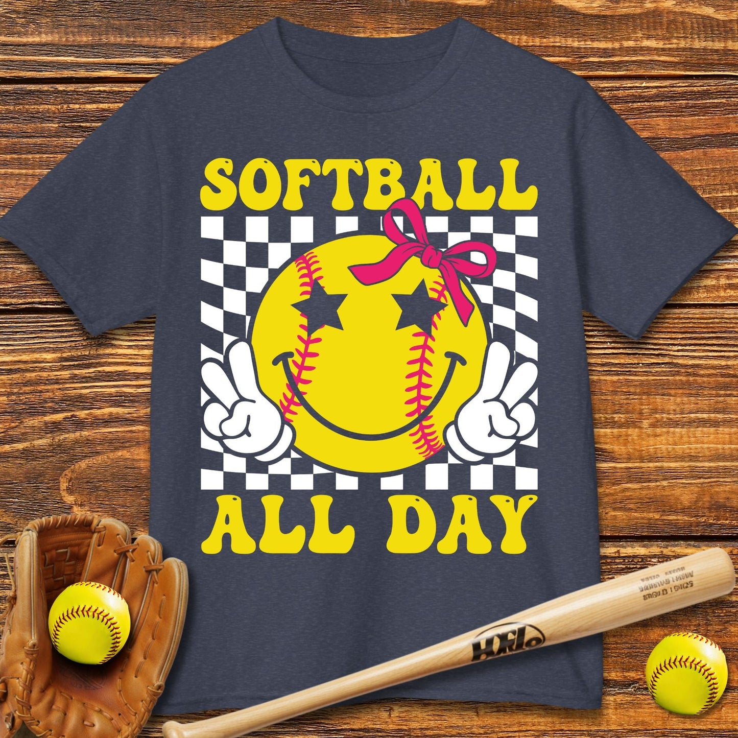 Softball All Day Kids T-shirt - HomeRun PrintsKids clothes