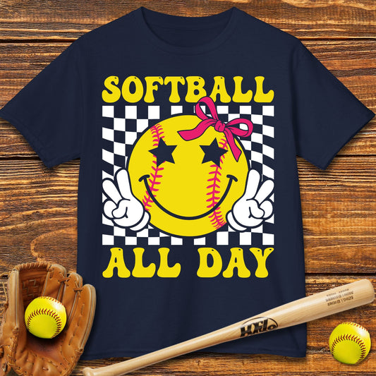 Softball All Day Kids T-shirt - HomeRun PrintsKids clothes