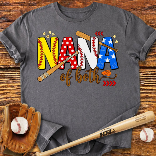 Softball Baseball Nana T-Shirt - HomeRun PrintsT-Shirt