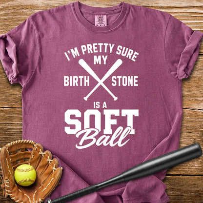 Softball Birthstone Joke - HomeRun PrintsComfort Colors