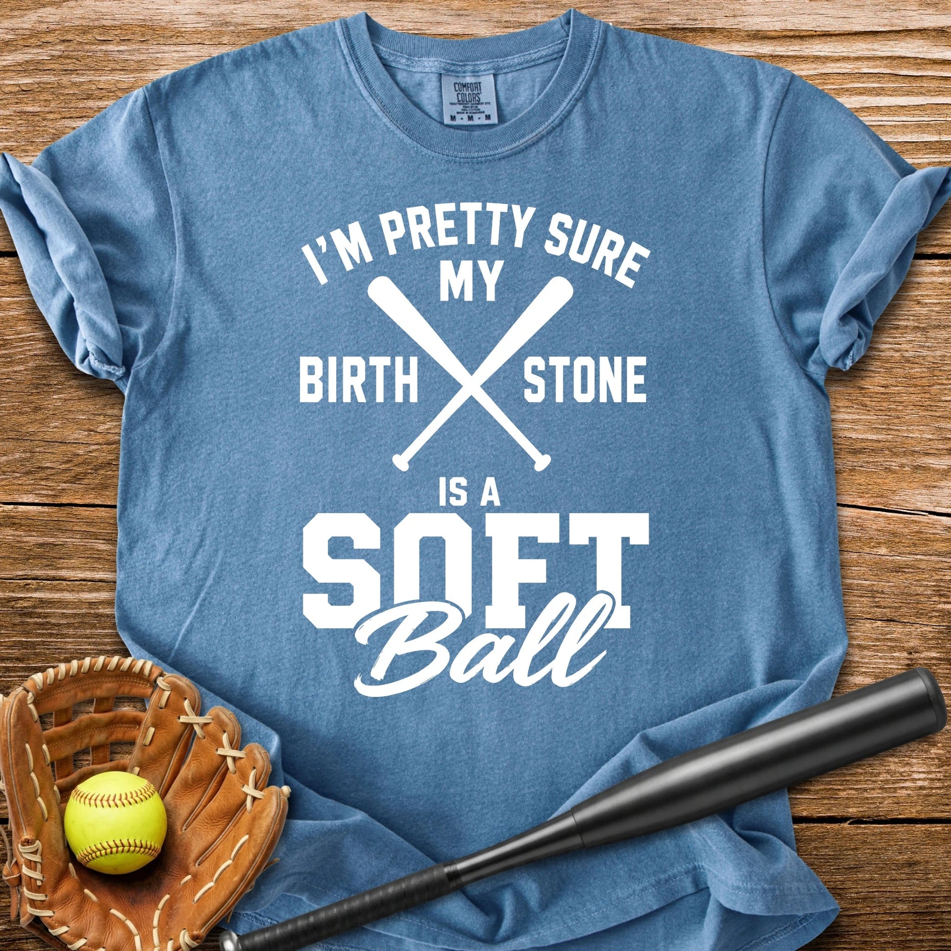 Softball Birthstone Joke - HomeRun PrintsComfort Colors