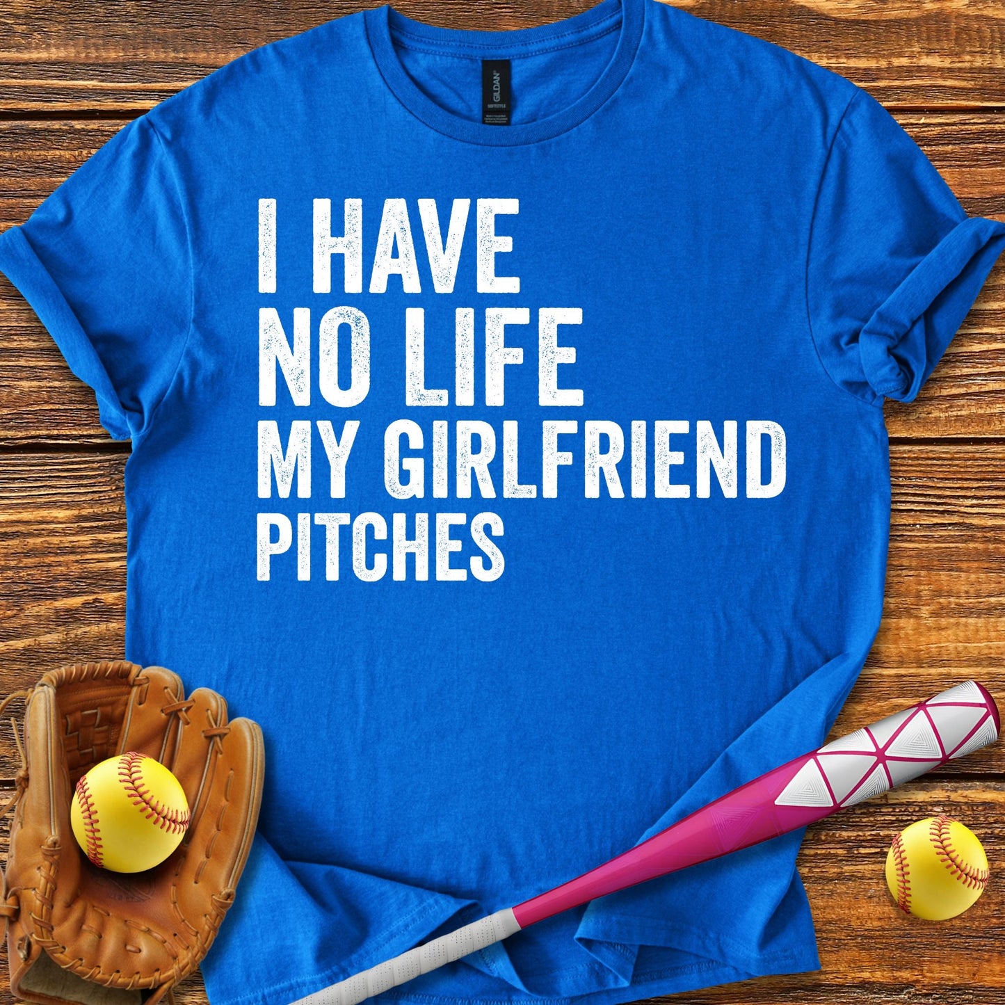 Softball Boyfriend T-shirt - HomeRun PrintsT-Shirt