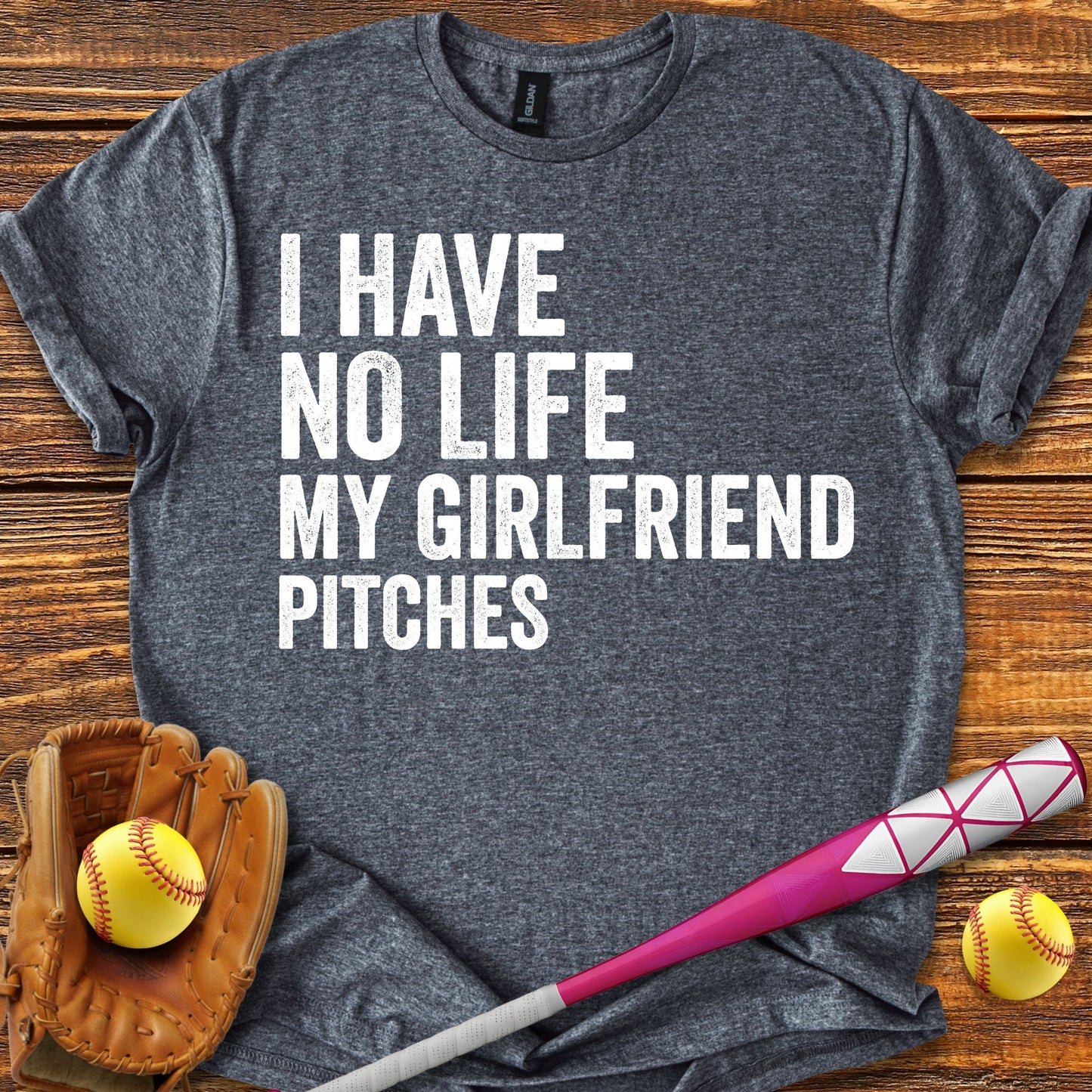 Softball Boyfriend T-shirt - HomeRun PrintsT-Shirt