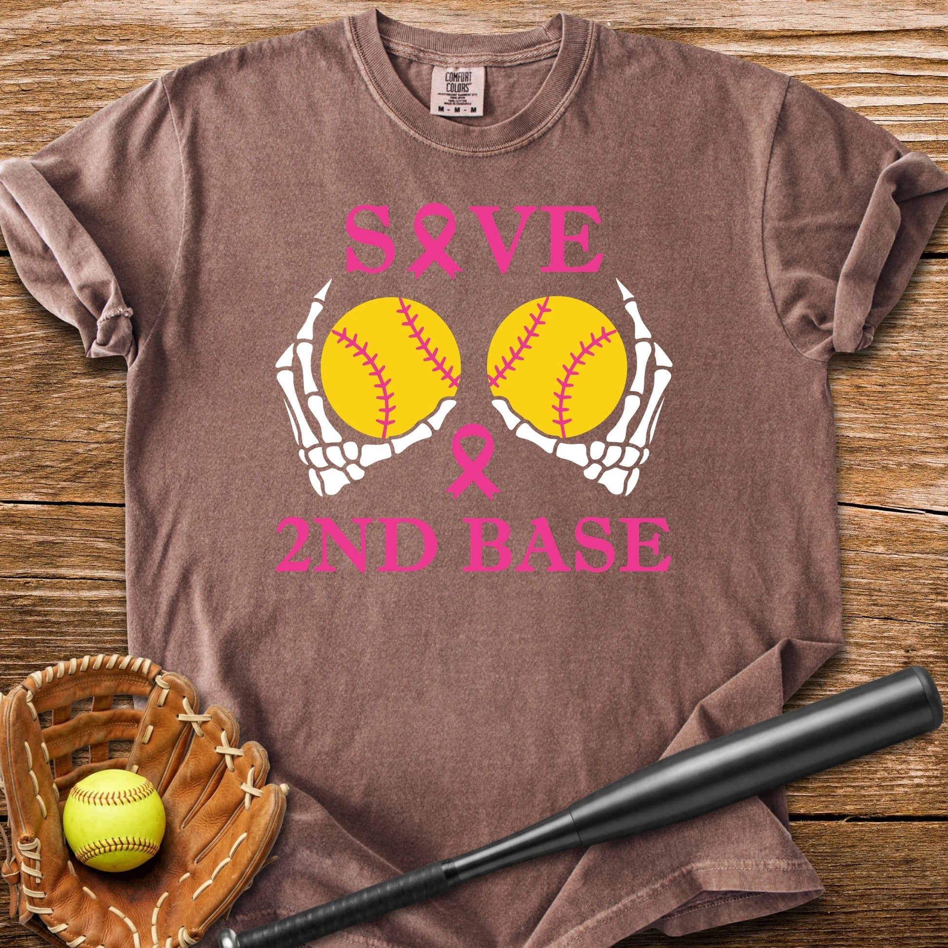 Softball Breast Cancer - HomeRun PrintsComfort Colors