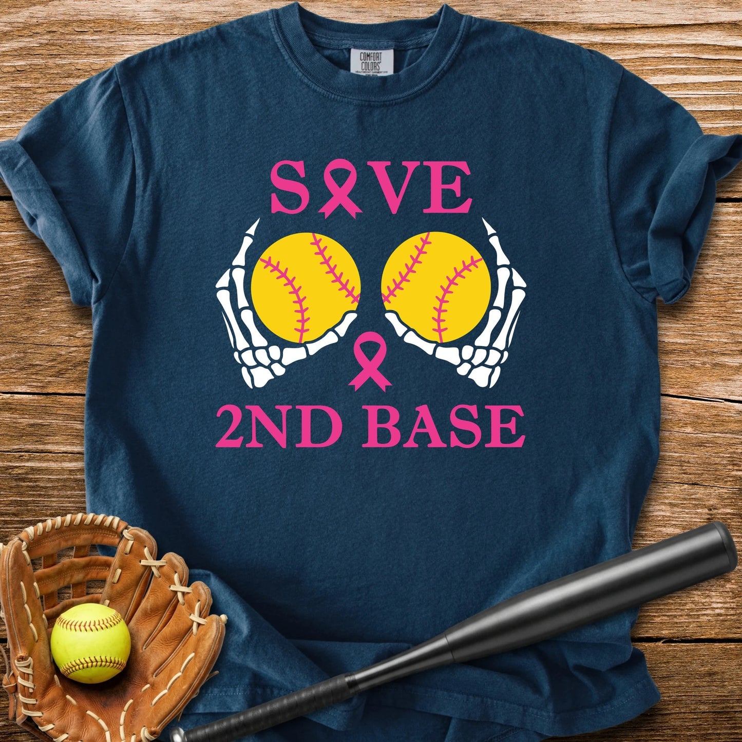 Softball Breast Cancer - HomeRun PrintsComfort Colors