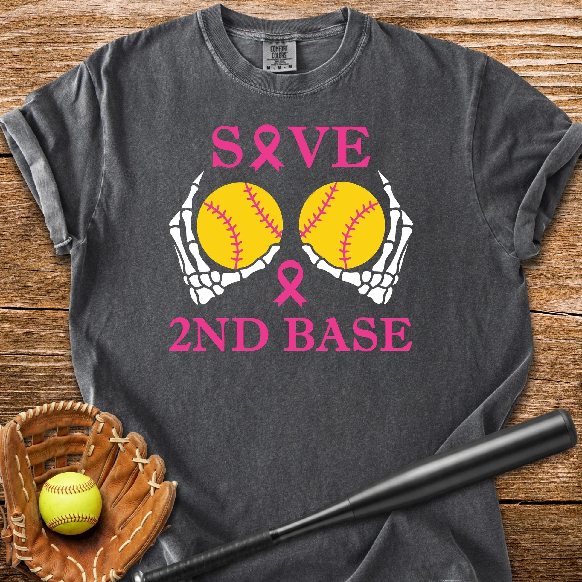 Softball Breast Cancer - HomeRun PrintsComfort Colors