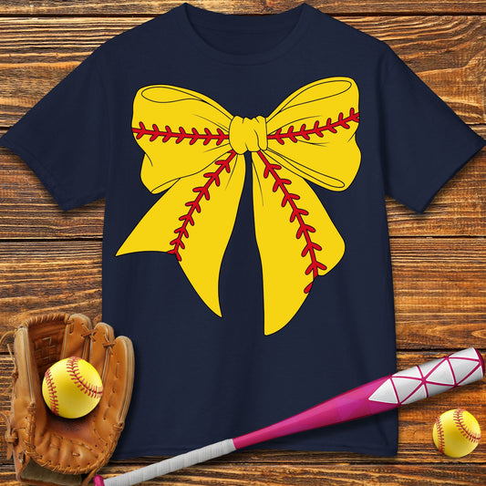 Softball Coquette Kids T-Shirt - HomeRun PrintsKids clothes