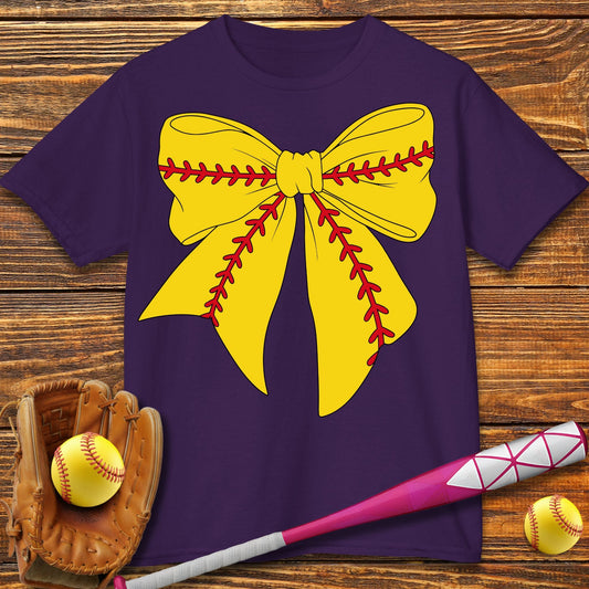 Softball Coquette Kids T-Shirt - HomeRun PrintsKids clothes