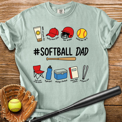 Softball Dad - HomeRun PrintsComfort Colors