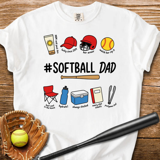 Softball Dad - HomeRun PrintsComfort Colors