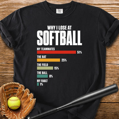 Softball Excuses Chart - HomeRun PrintsComfort Colors