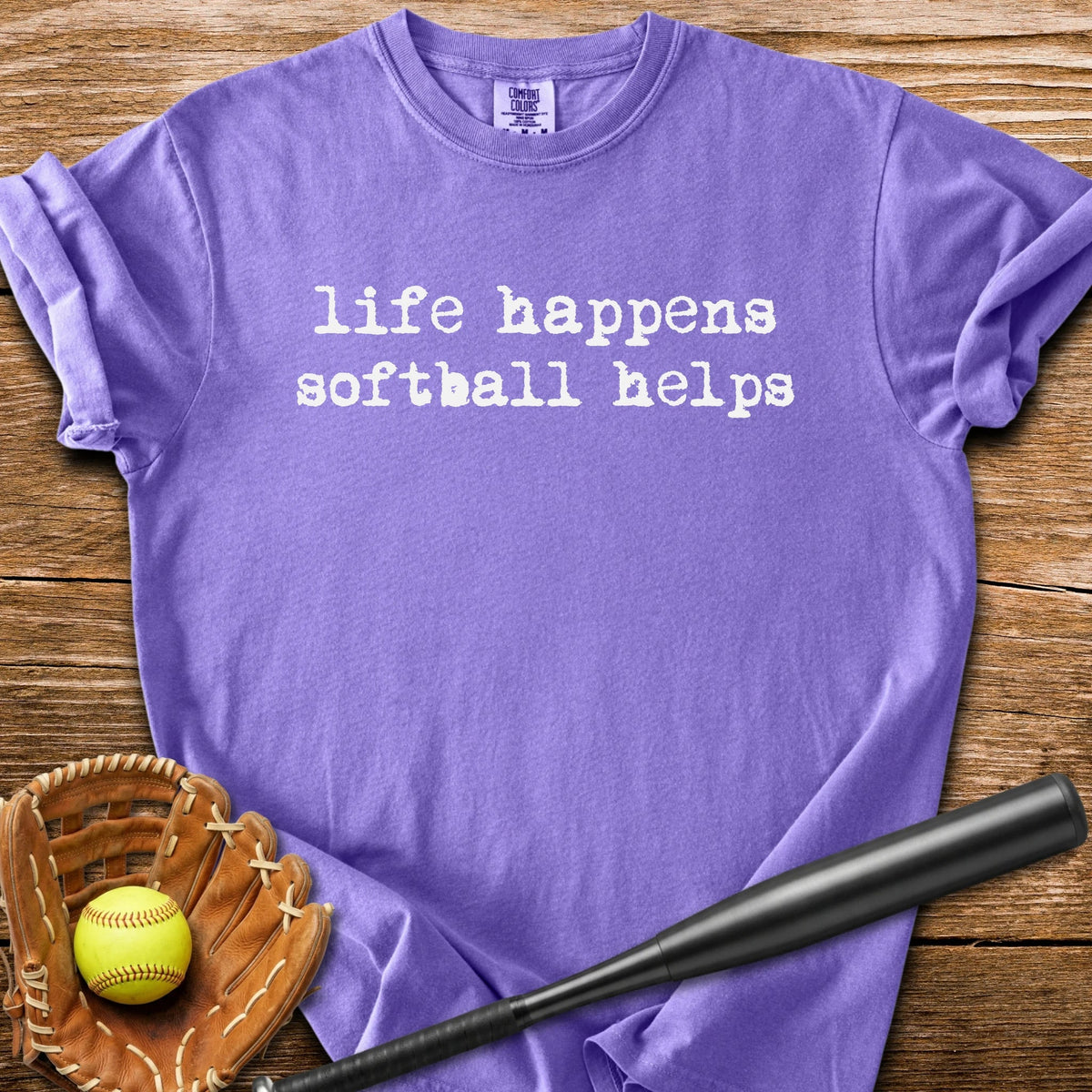 Softball Fixes Everything - HomeRun PrintsComfort Colors