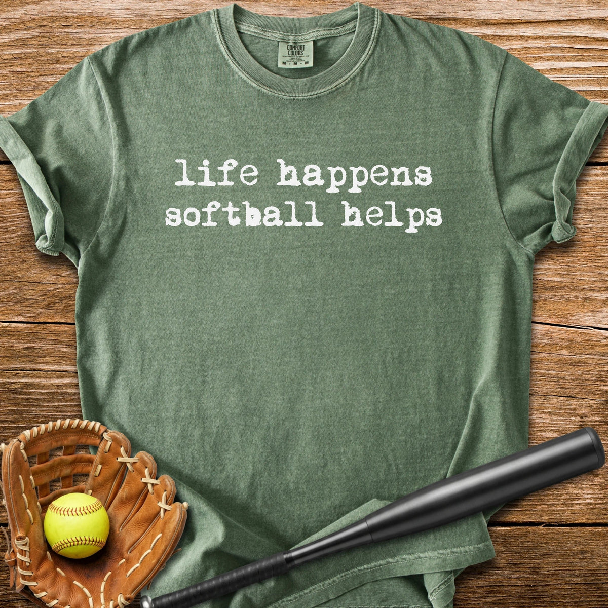 Softball Fixes Everything - HomeRun PrintsComfort Colors