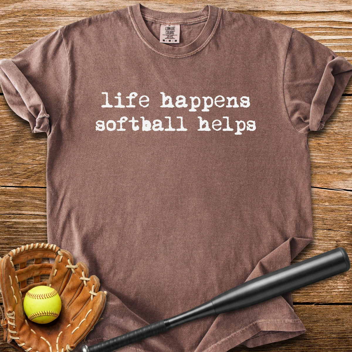 Softball Fixes Everything - HomeRun PrintsComfort Colors