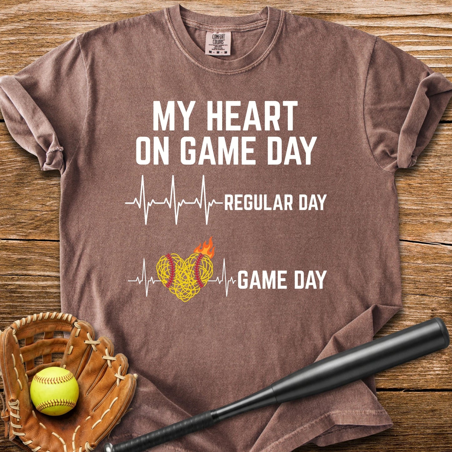 Softball Game Day - HomeRun PrintsComfort Colors
