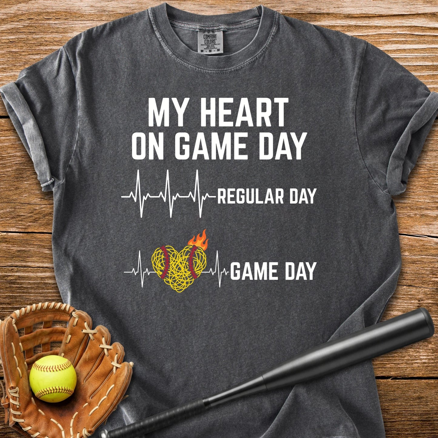 Softball Game Day - HomeRun PrintsComfort Colors