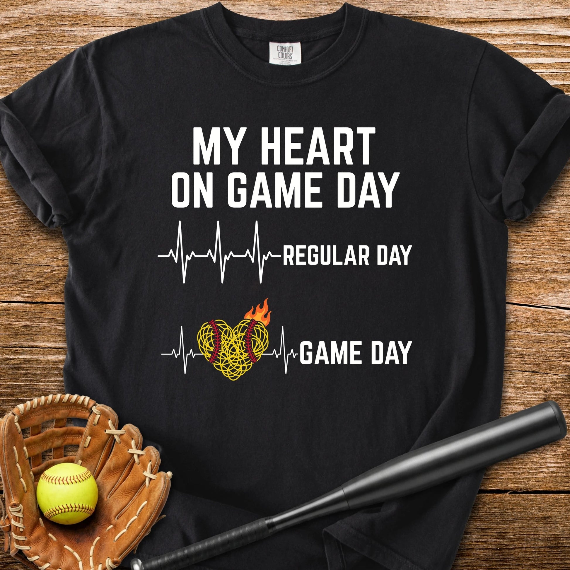 Softball Game Day - HomeRun PrintsComfort Colors