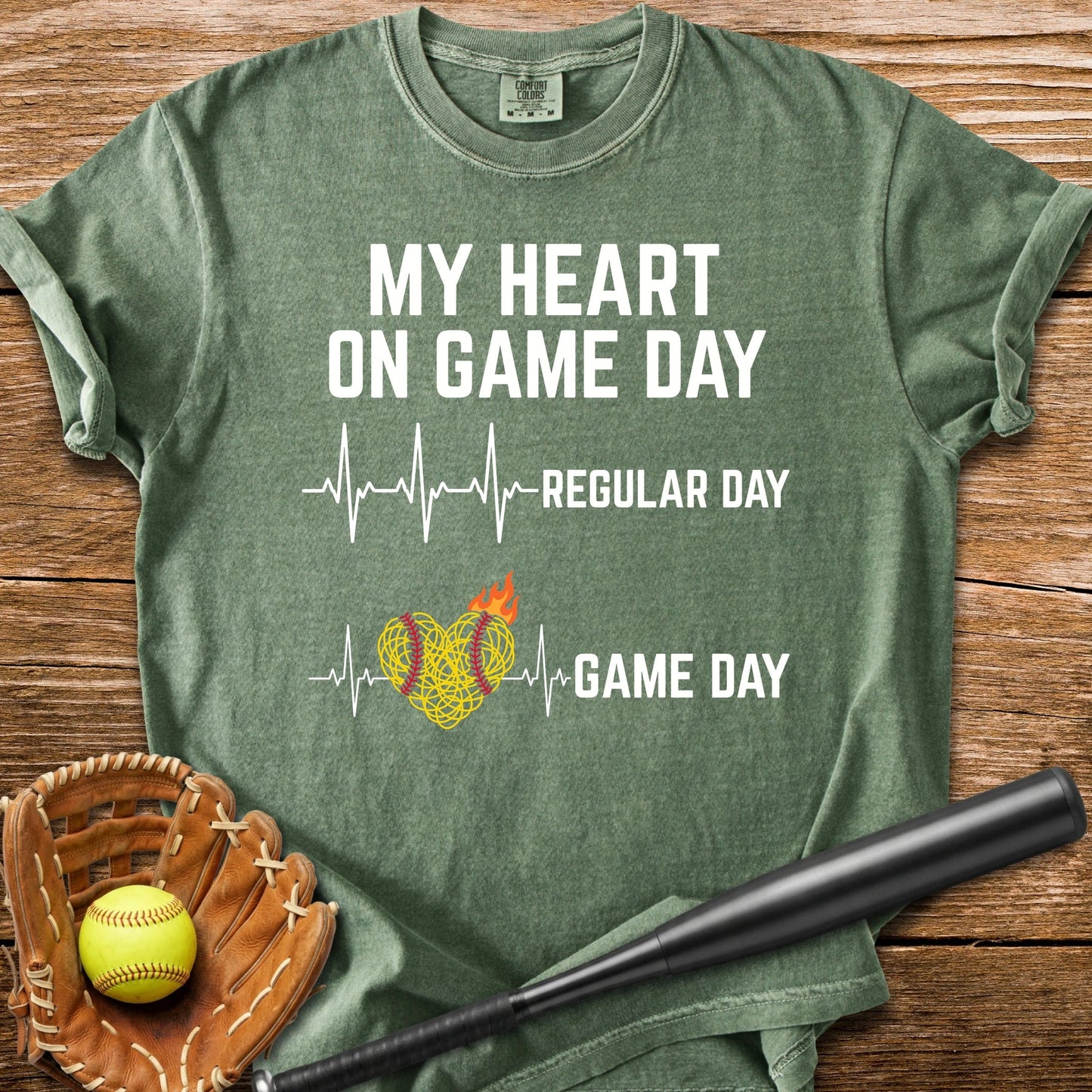 Softball Game Day - HomeRun PrintsComfort Colors