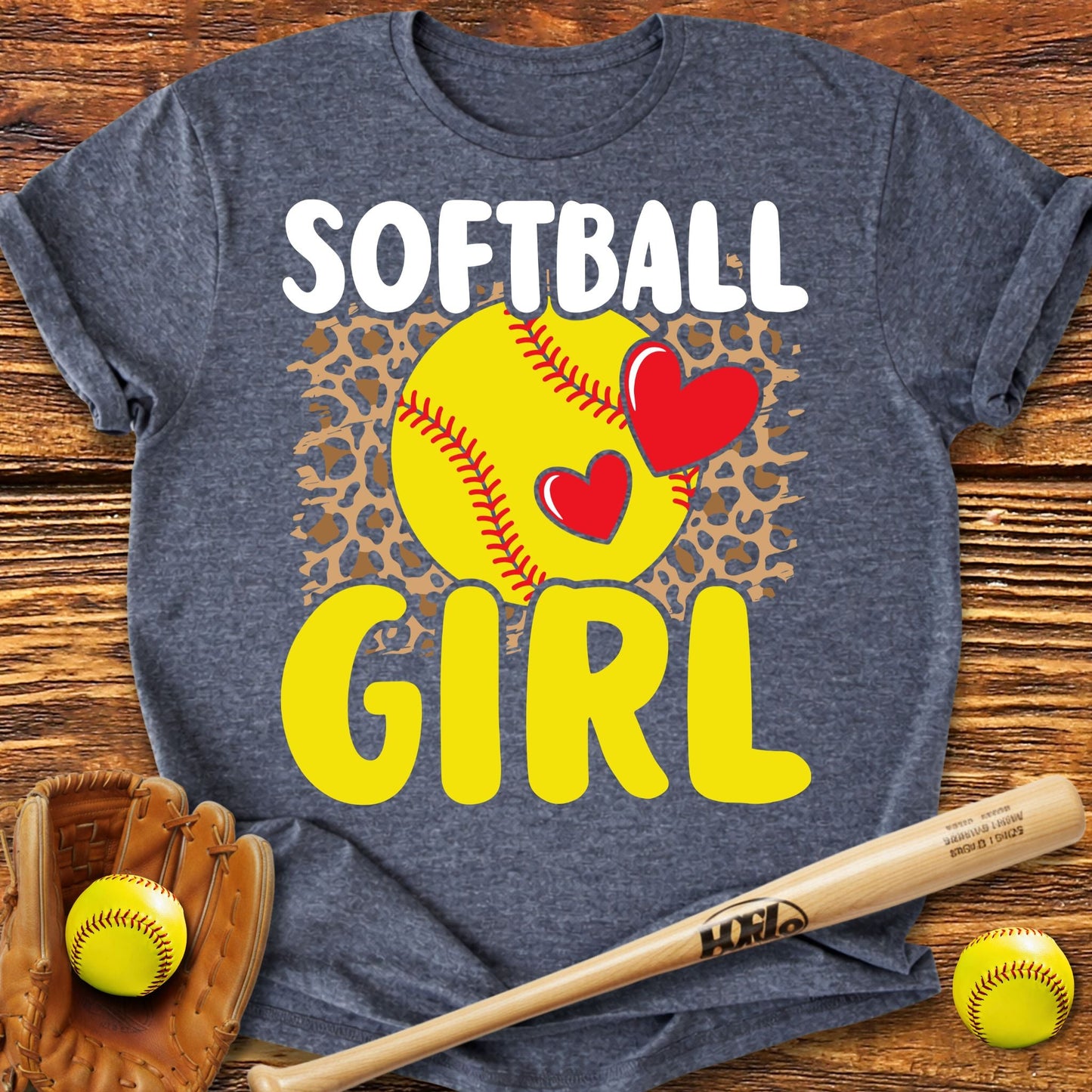 Softball Girl Adult T-Shirt - HomeRun PrintsT-Shirt