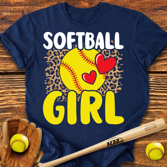 Softball Girl Adult T-Shirt - HomeRun PrintsT-Shirt