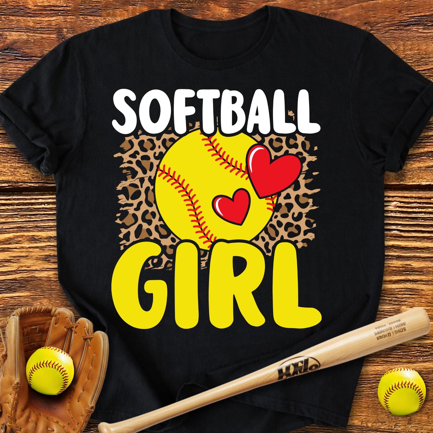 Softball Girl Adult T-Shirt - HomeRun PrintsT-Shirt
