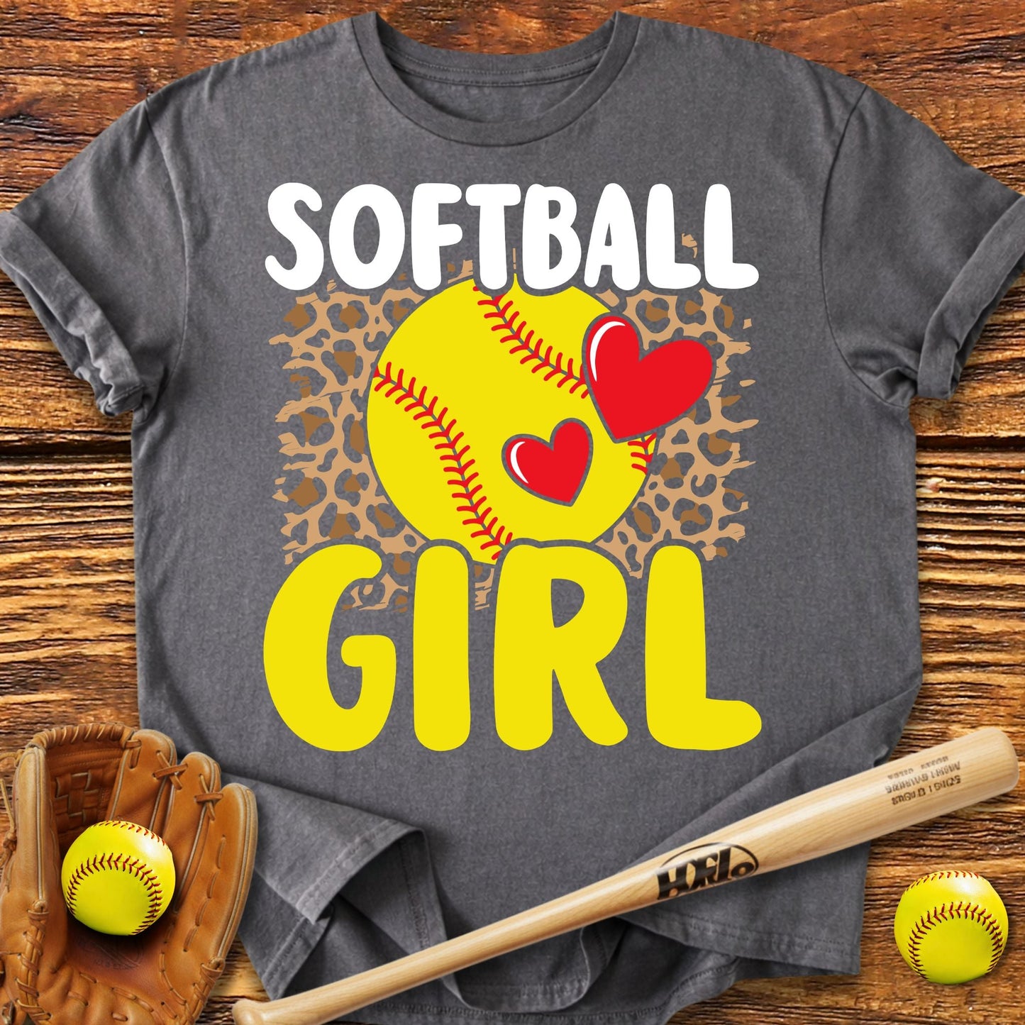 Softball Girl Adult T-Shirt - HomeRun PrintsT-Shirt