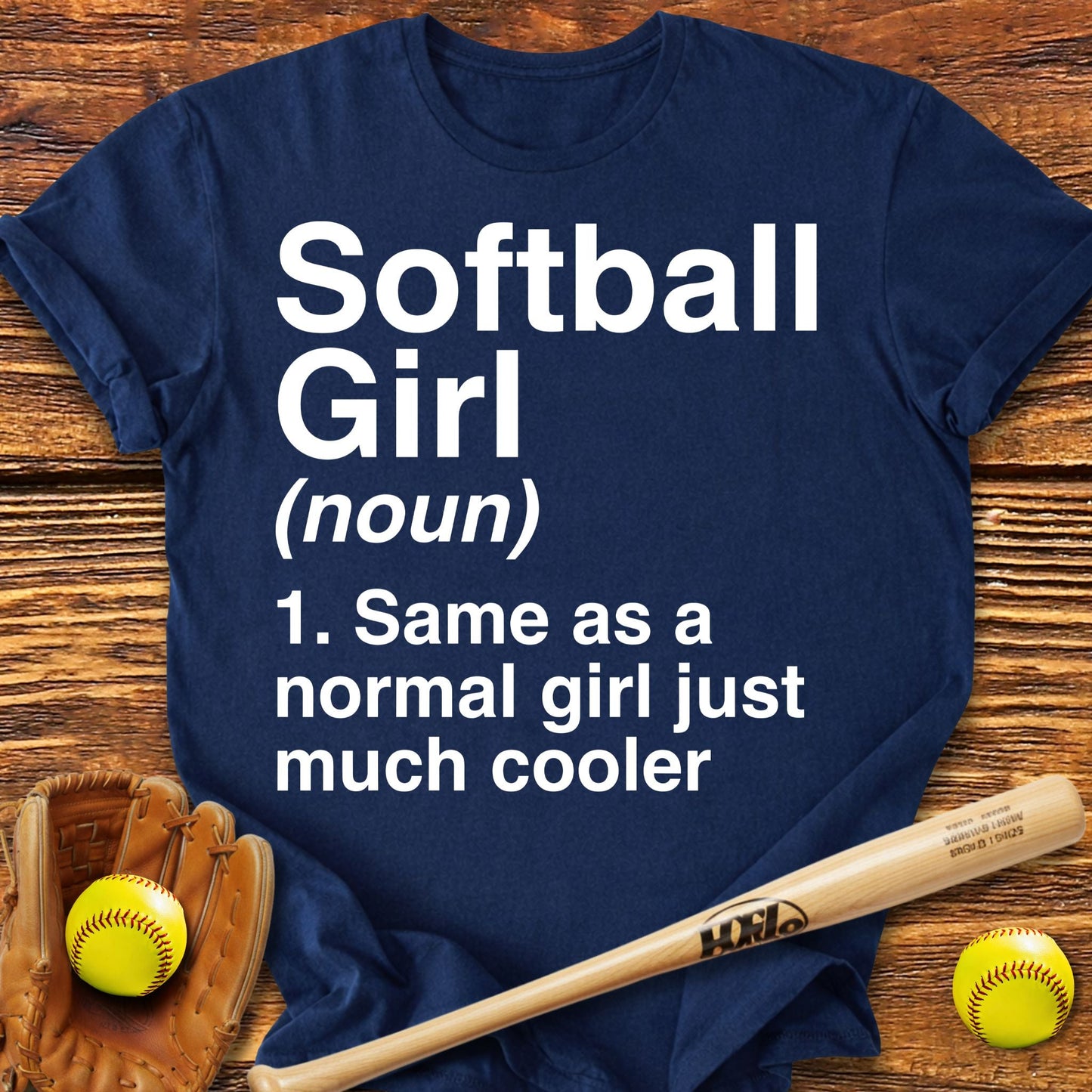 Softball Girl Definition Adult T-Shirt - HomeRun PrintsT-Shirt