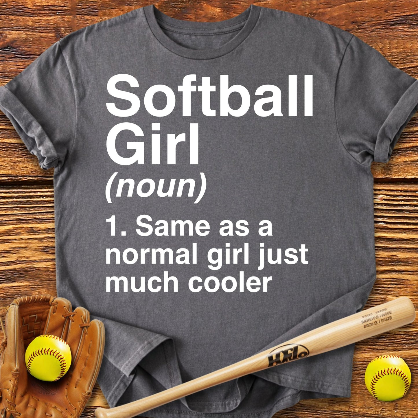 Softball Girl Definition Adult T-Shirt - HomeRun PrintsT-Shirt