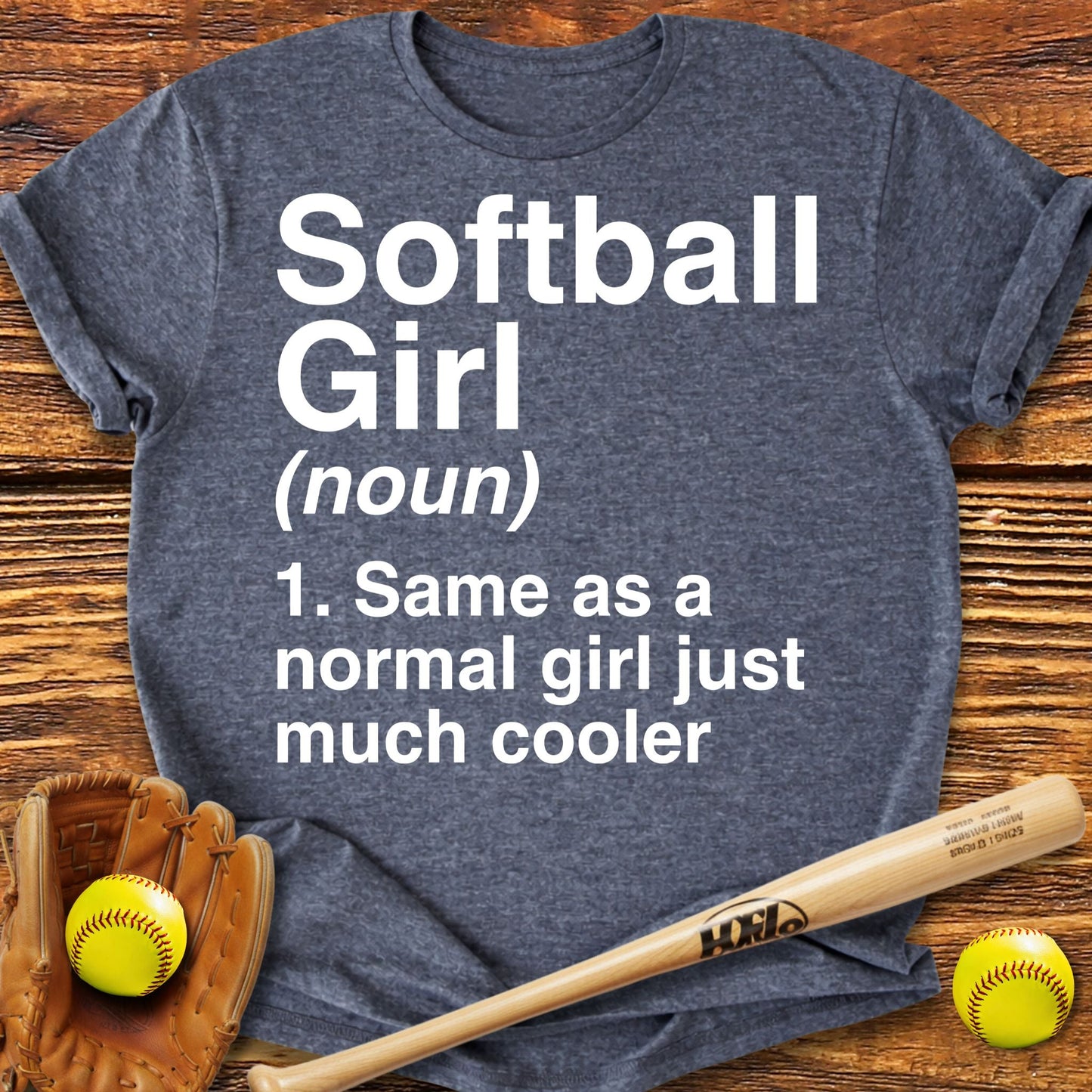 Softball Girl Definition Adult T-Shirt - HomeRun PrintsT-Shirt