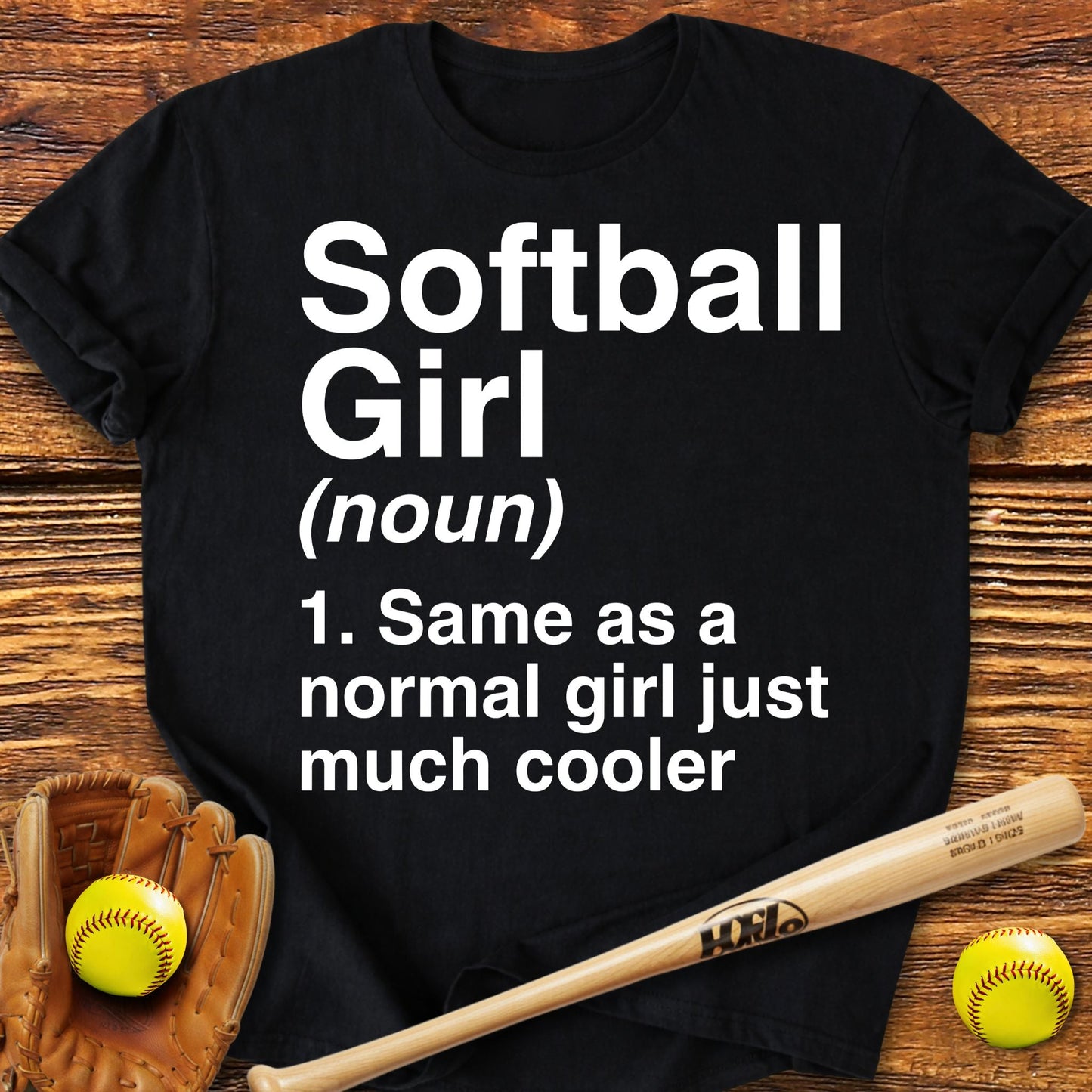 Softball Girl Definition Adult T-Shirt - HomeRun PrintsT-Shirt