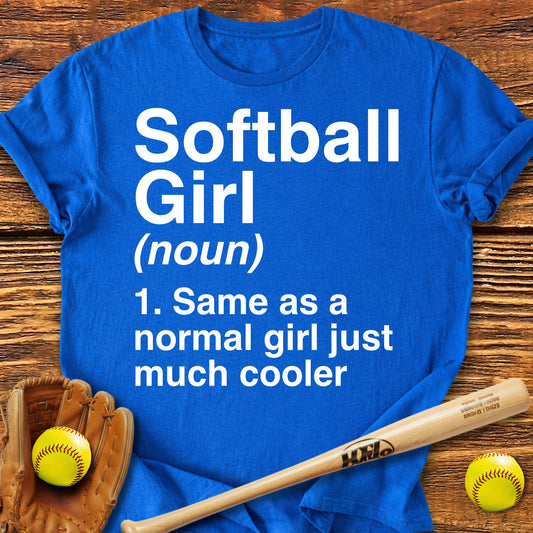 Softball Girl Definition Adult T-Shirt - HomeRun PrintsT-Shirt